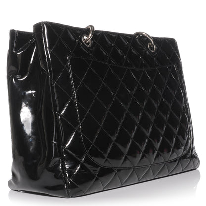 Chanel Patent Grand Shopping Tote GST Black 3 of 7