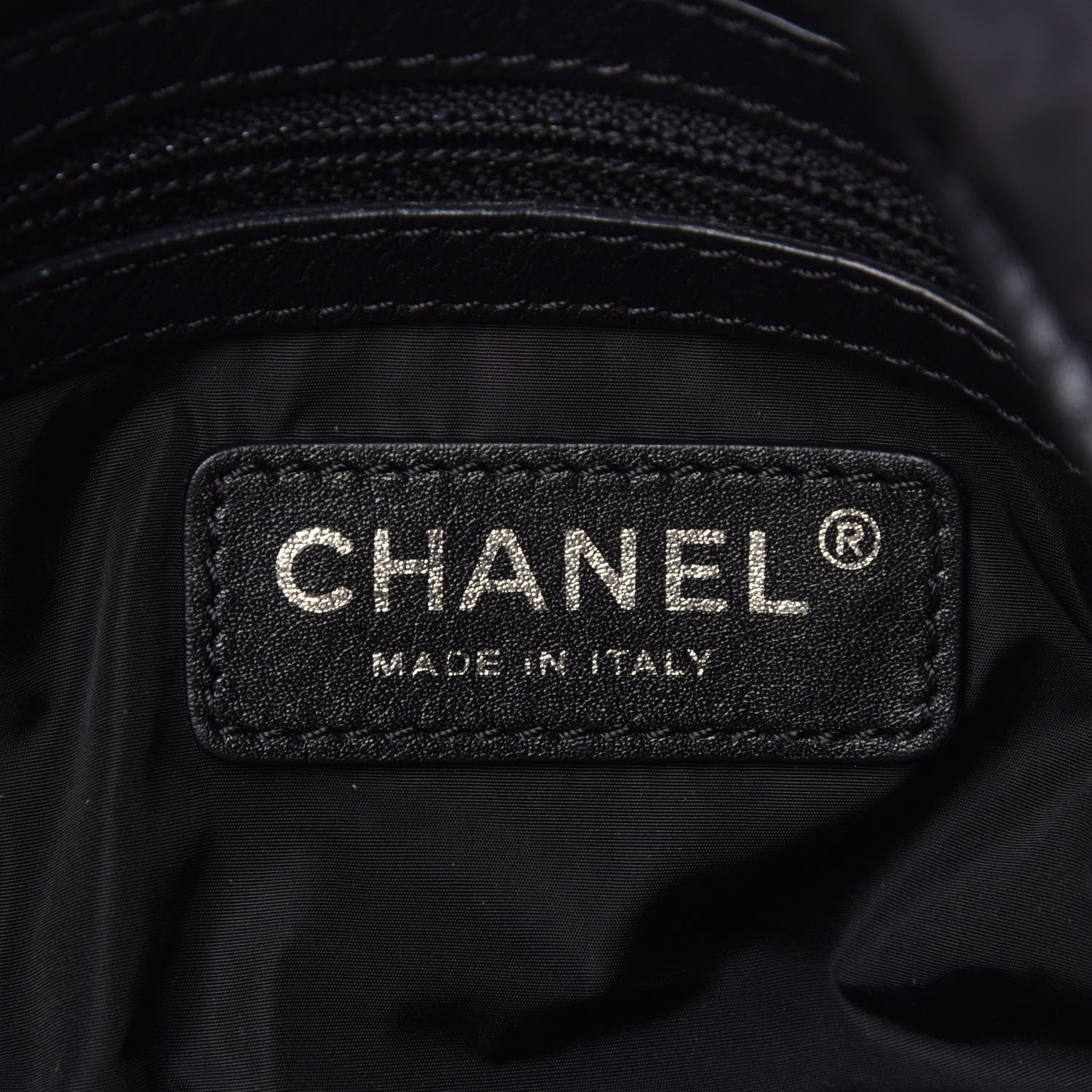 Chanel Nylon Tweed Print Jumbo Flap Black 6 of 12