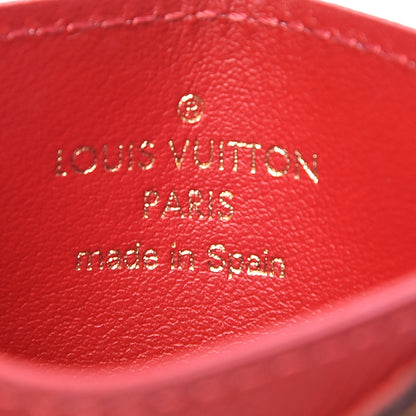 Louis Vuitton Damier Ebene Caissa Card Holder Cherry 6 of 7