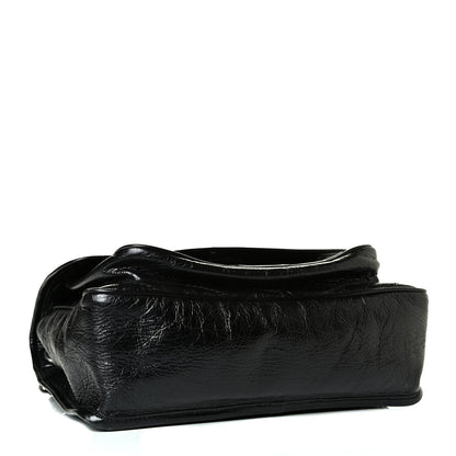 Saint Laurent Crinkled Calfskin Matelasse Monogram Medium Niki Chain Satchel Black 3 of 7