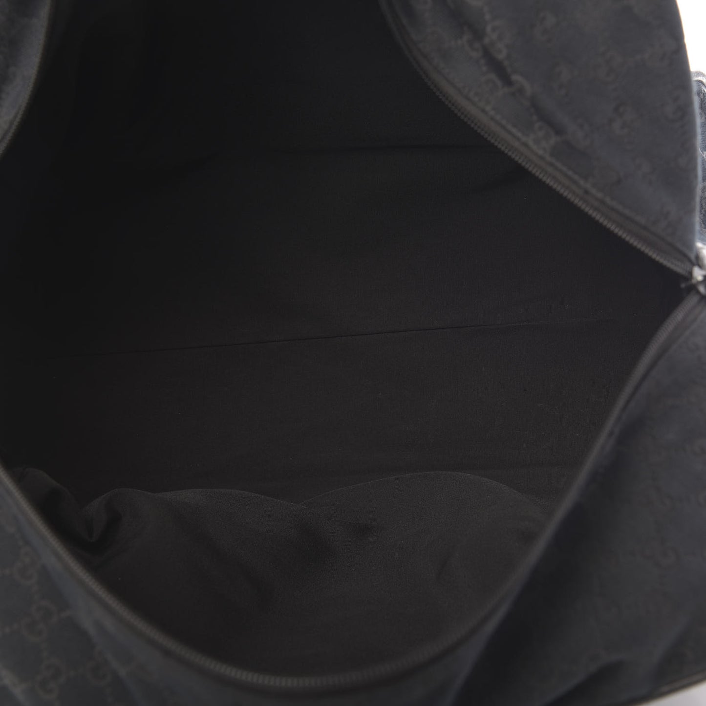 GG Monogram Web Medium Collapsible Carry On Duffle Black