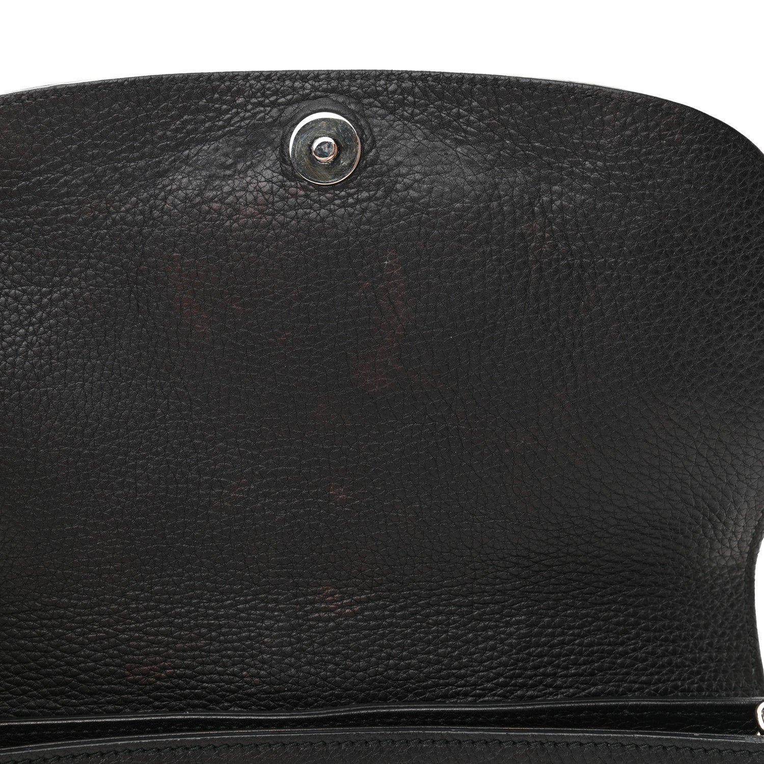 Gucci Pebbled Calfskin Medium Soho Flap Crossbody Black 13 of 14