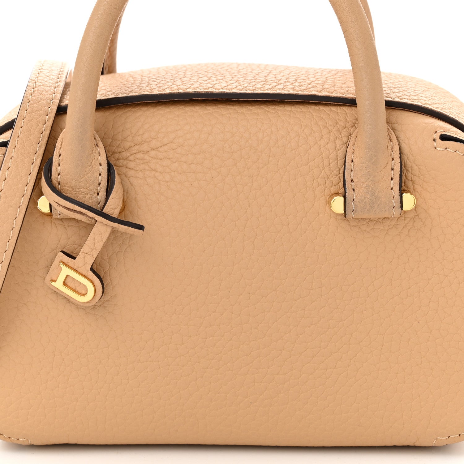 Delvaux Taurillon Soft Nano Cool Box Satchel Latte 8 of 11