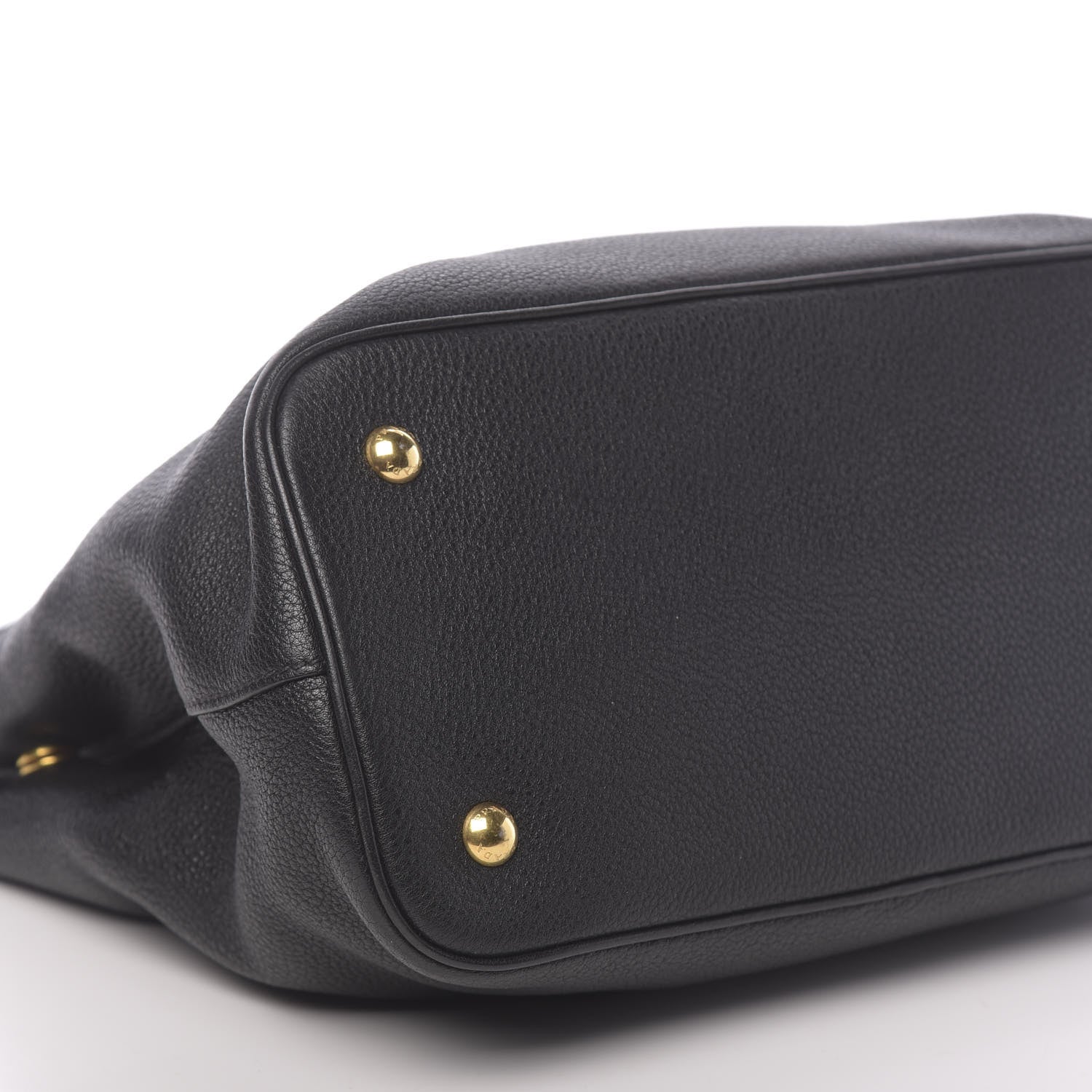 Prada Vitello Daino Tote Black 9 of 10