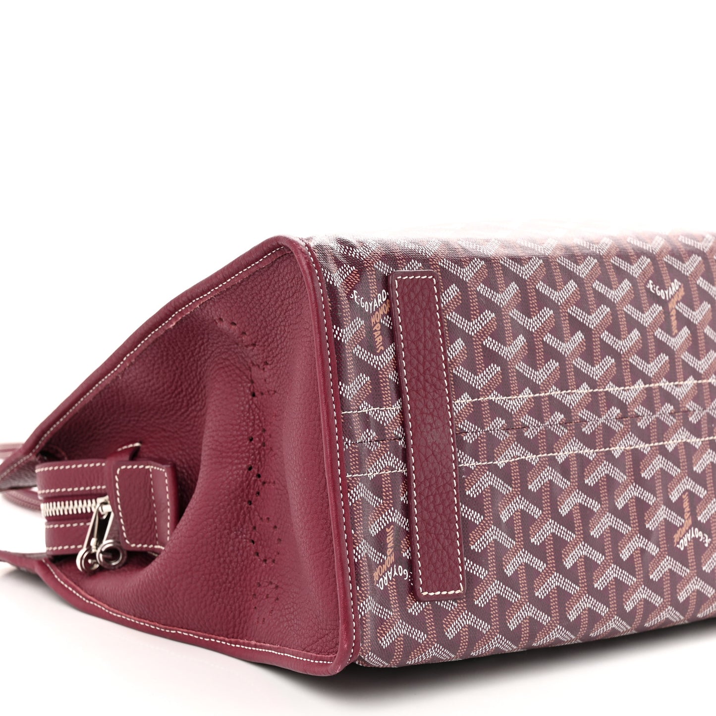Goyardine Sac Hardy Pet Carrier PM Burgundy