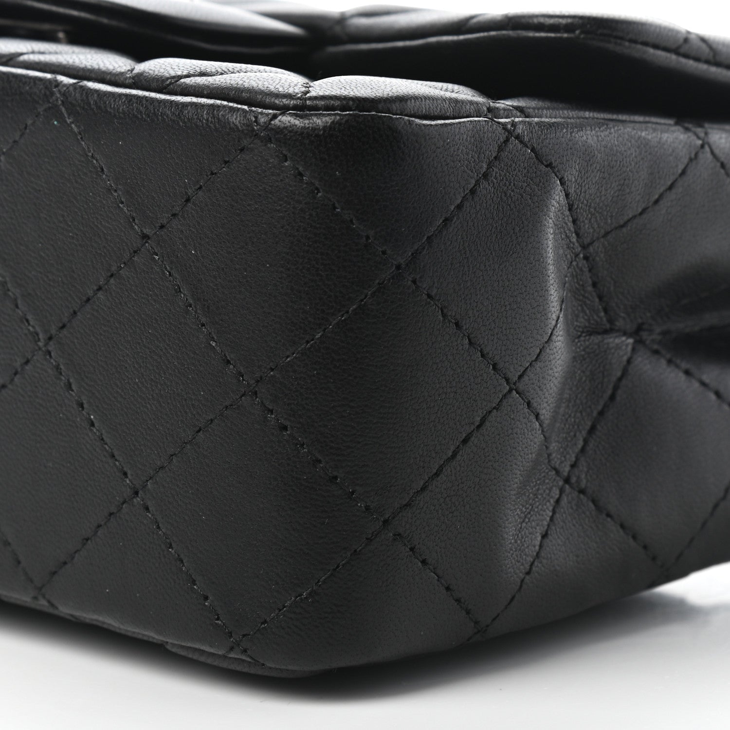 Chanel Lambskin Quilted Mini Square Flap Black 9 of 9