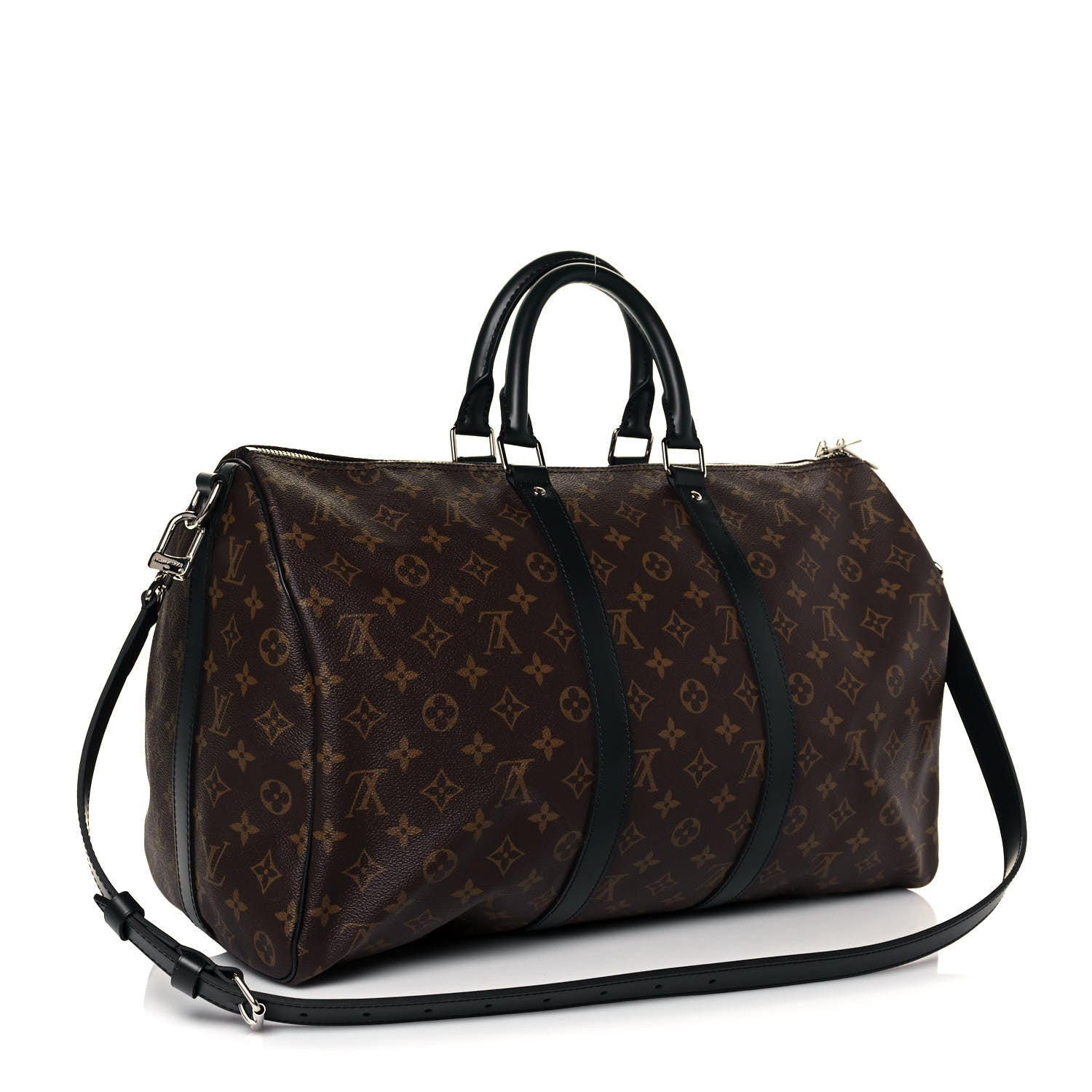 Louis Vuitton Monogram Macassar Keepall Bandouliere 45 3 of 11