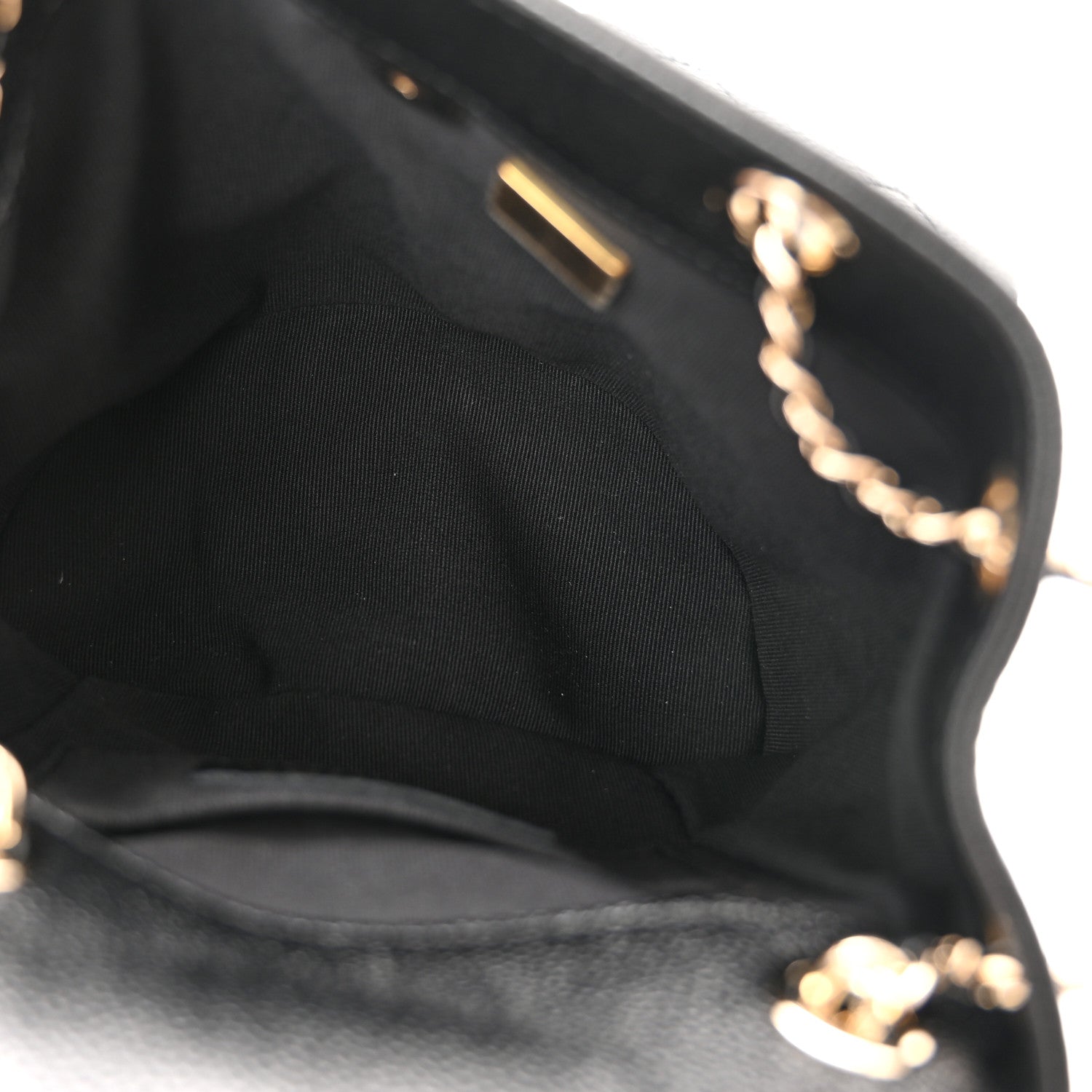 Chanel Shiny Caviar Quilted Small Duma Pockets Drawstring Backpack Black 5 of 10