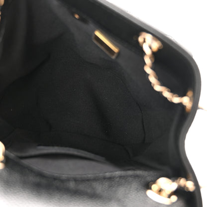 Chanel Shiny Caviar Quilted Small Duma Pockets Drawstring Backpack Black 5 of 10