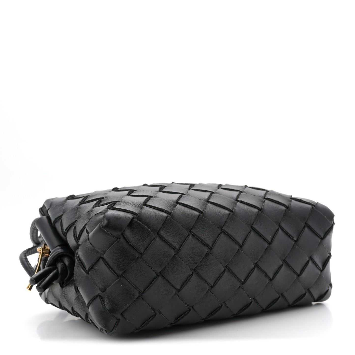 Nappa Intrecciato Mini Loop Camera Bag Black