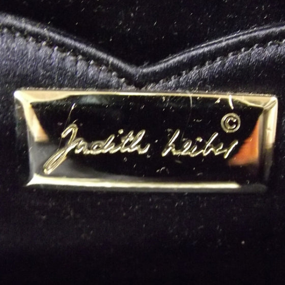 Judith Leiber Satin Evening Bag Navy 8 of 10
