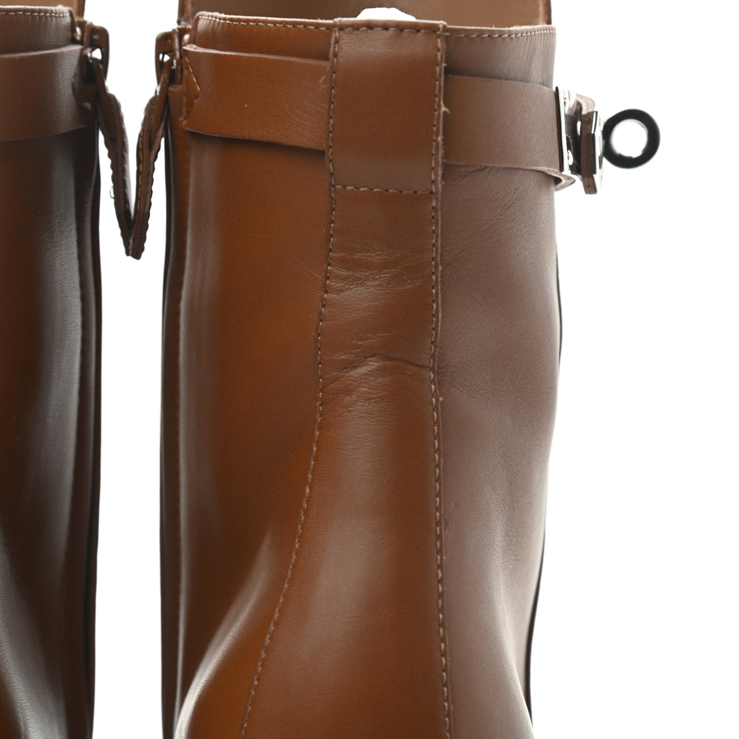 Calfskin Joueuse Ankle Boots 37 Camel