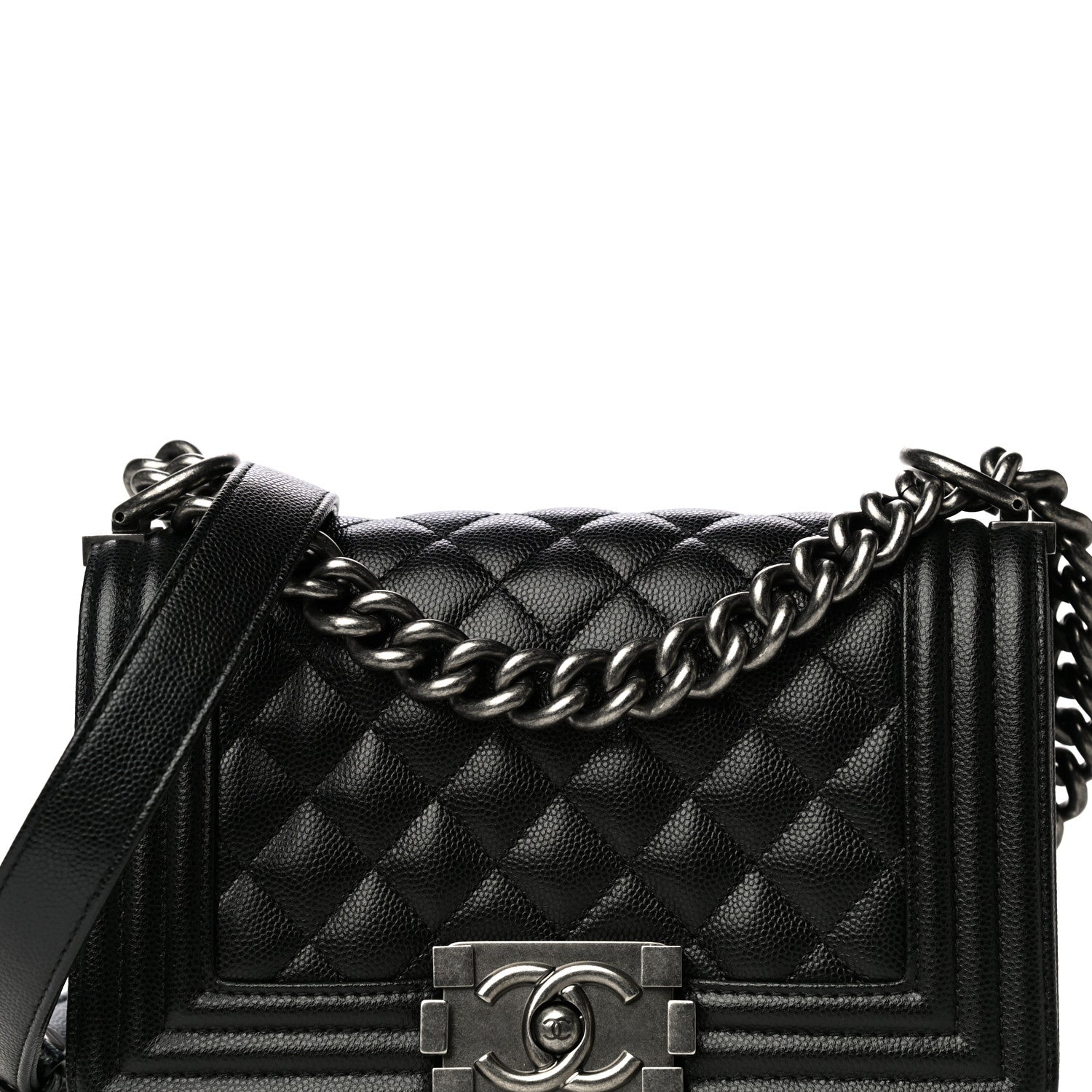 Chanel Caviar Quilted Small Boy Flap Black 8 of 15