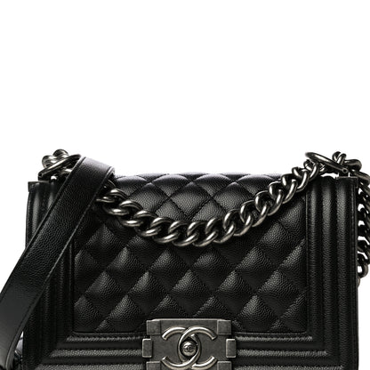 Chanel Caviar Quilted Small Boy Flap Black 8 of 15