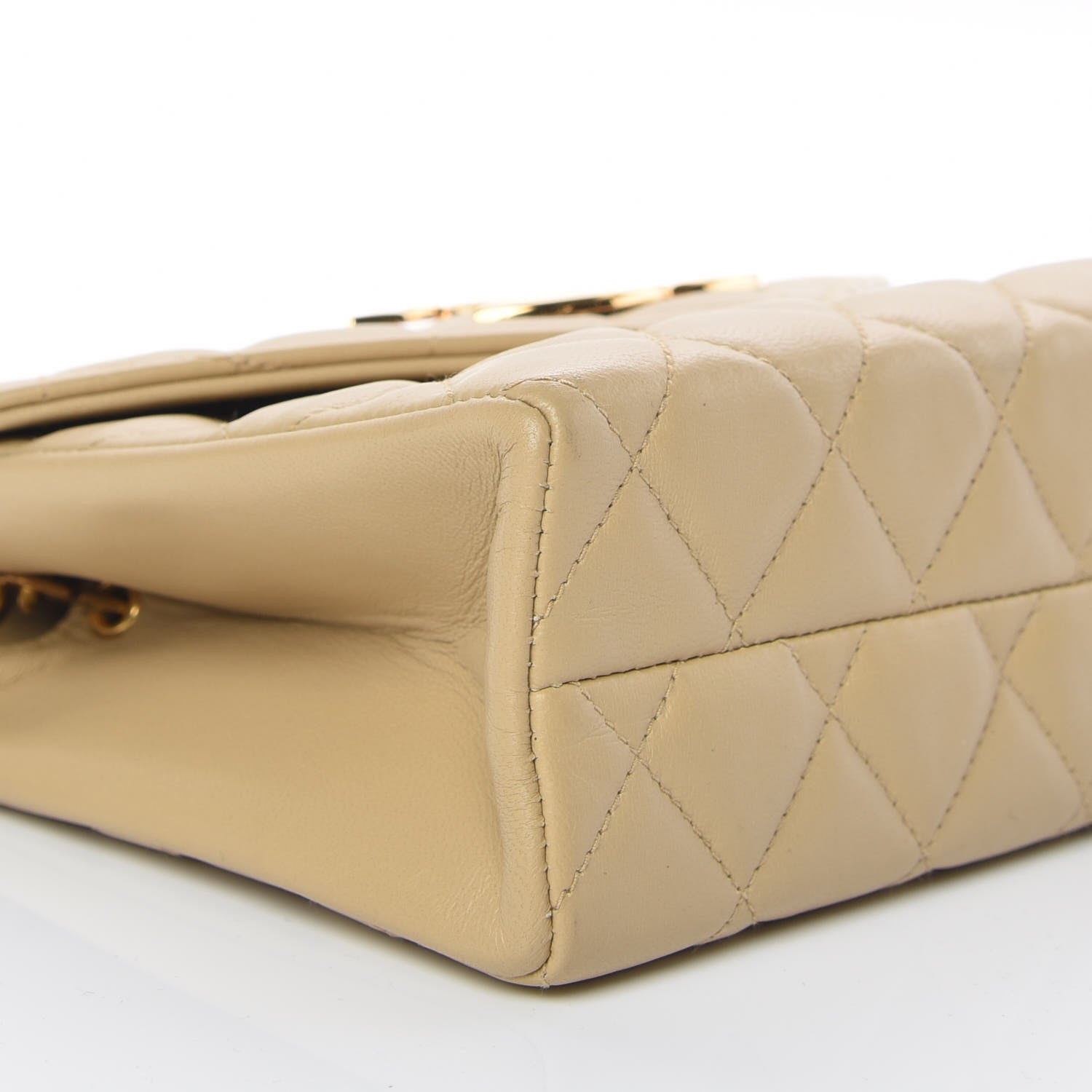 Chanel Lambskin Quilted Envelope Flap Beige 7 of 10