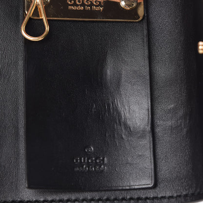 Gucci Guccissima Icon Signature 6 Key Holder Case Black 8 of 20
