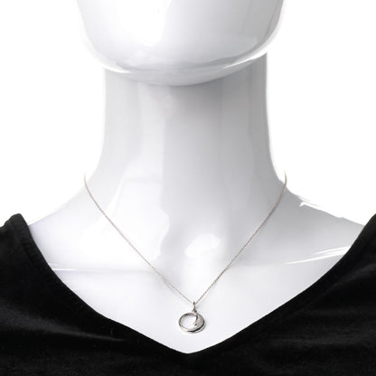 Tiffany Sterling Silver Moon Face Pendant Necklace 2 of 6