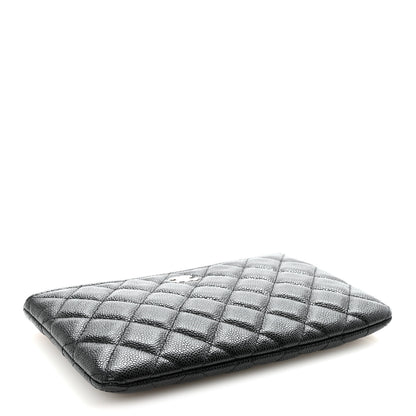 Chanel Caviar Quilted Cosmetic Case Black 4 of 8