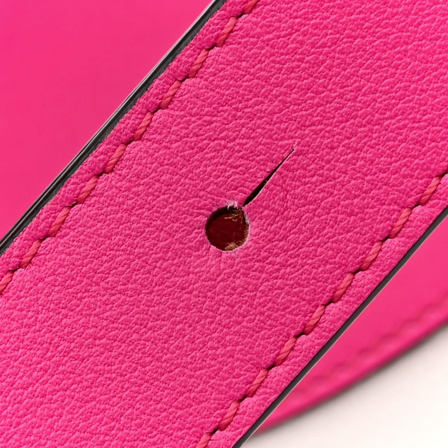 Calfskin Small Hammock Shoulder Bag Shocking Pink White