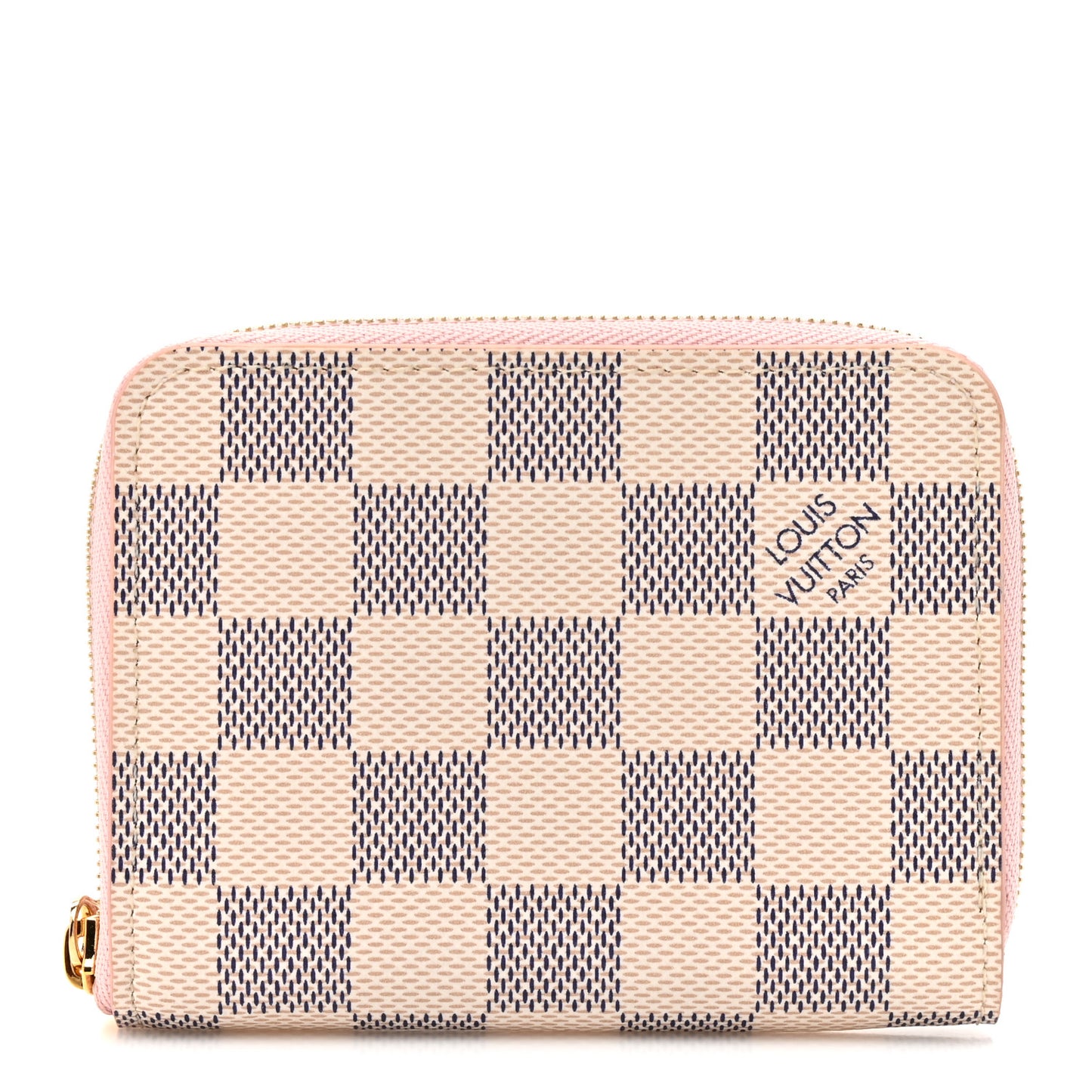 Damier Azur Zippy Coin Purse Rose Ballerine