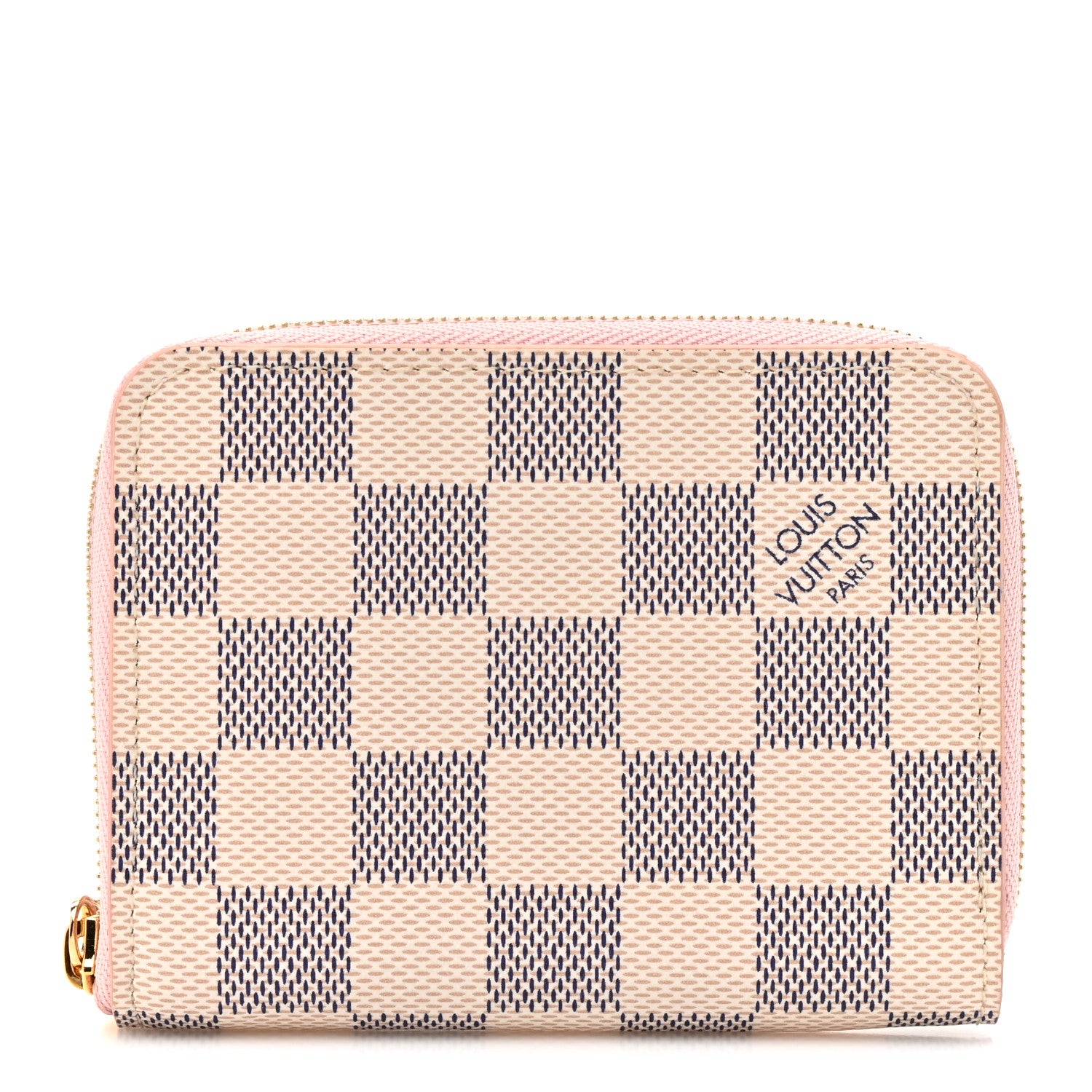 Louis Vuitton Damier Azur Zippy Coin Purse Rose Ballerine 1 of 8