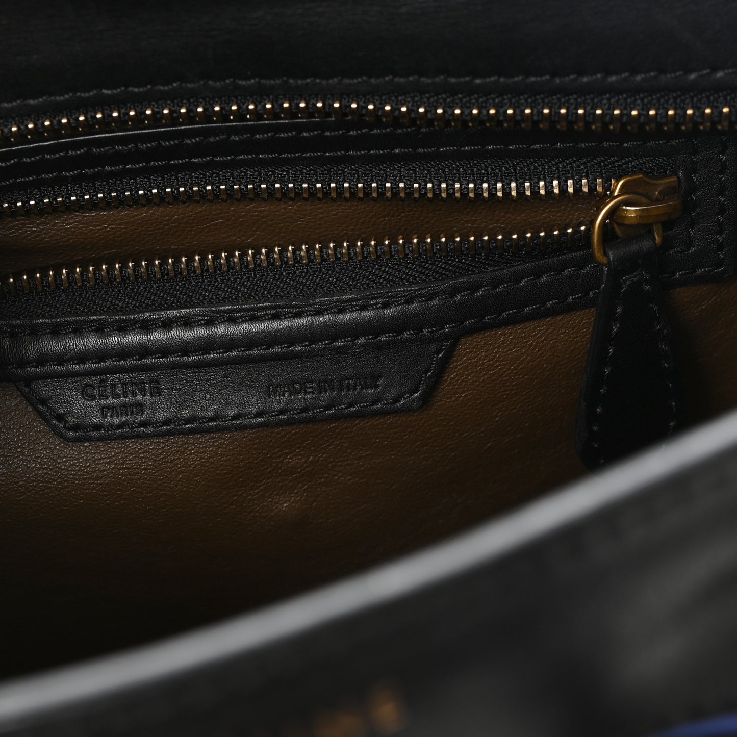 Calfskin Nubuck Suede Micro Tri-Color Luggage Porcelain