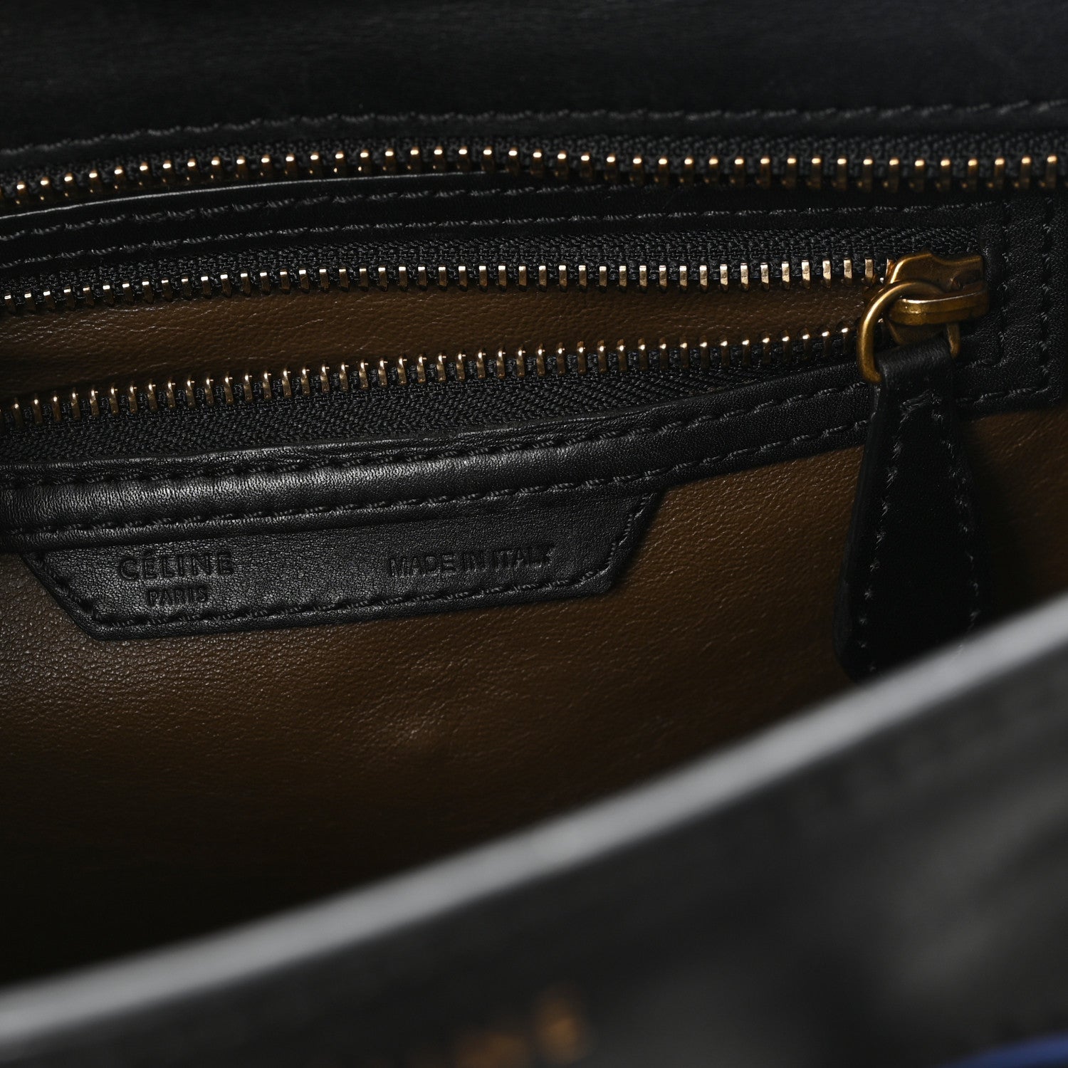 Celine Calfskin Nubuck Suede Micro Tri-Color Luggage Porcelain 5 of 9