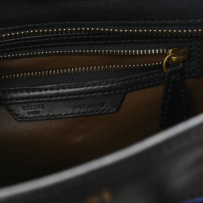 Celine Calfskin Nubuck Suede Micro Tri-Color Luggage Porcelain 5 of 9