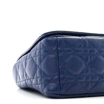 Christian Dior Calfskin Cannage Medium Caro Bag Royal Blue 17 of 19