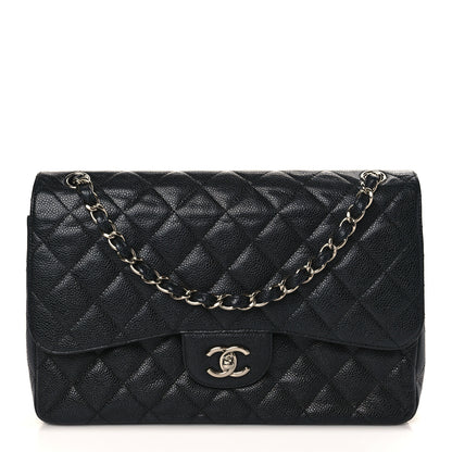 Chanel Caviar Quilted Jumbo Double Flap Black 1 of 9