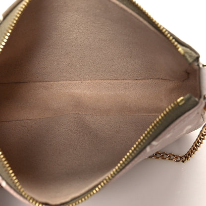 Louis Vuitton Empreinte Spring in the City Mini Pochette Accessories Kaki Beige Cream 5 of 9
