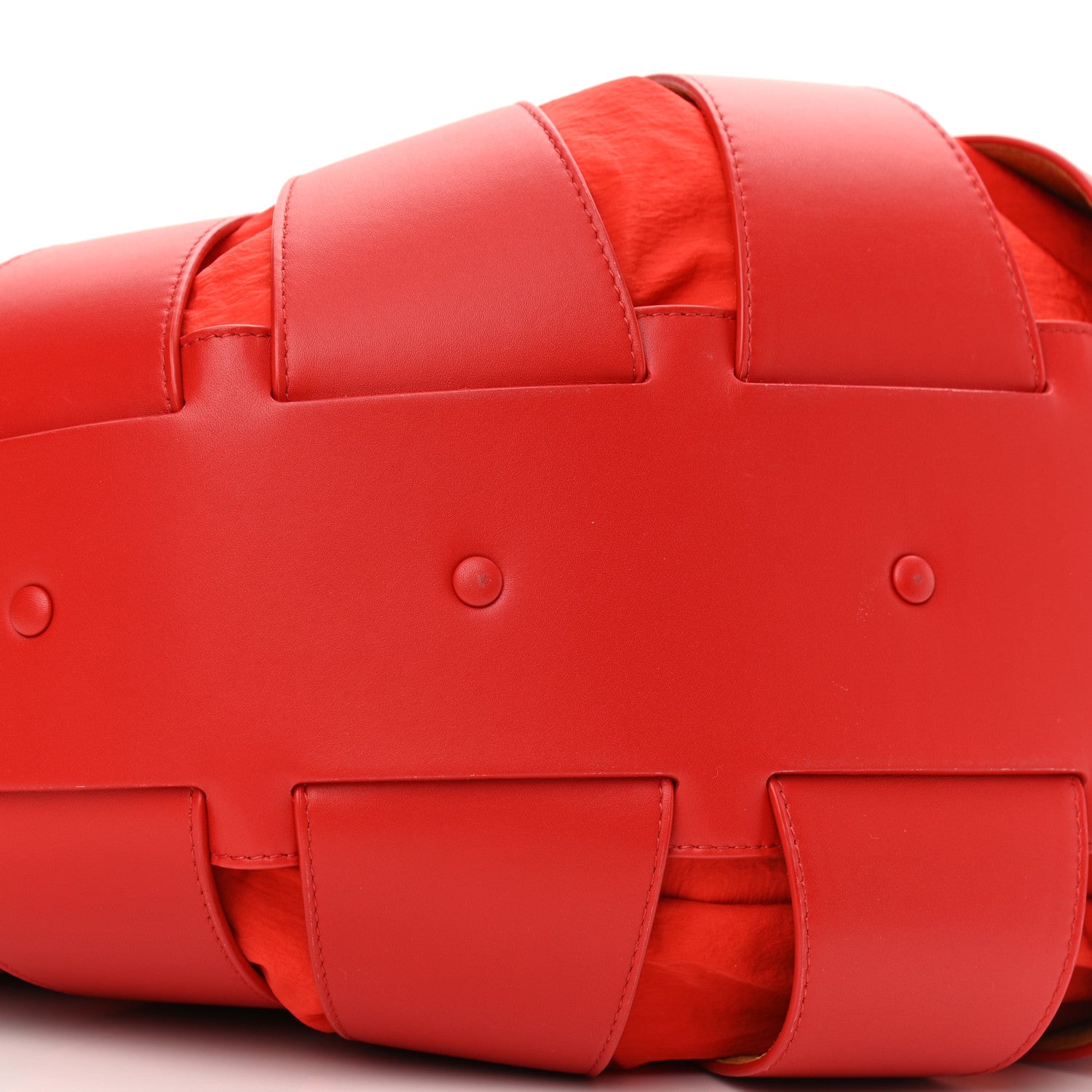 Bottega Veneta French Calfskin Shell Bag Chili Tomato 8 of 9
