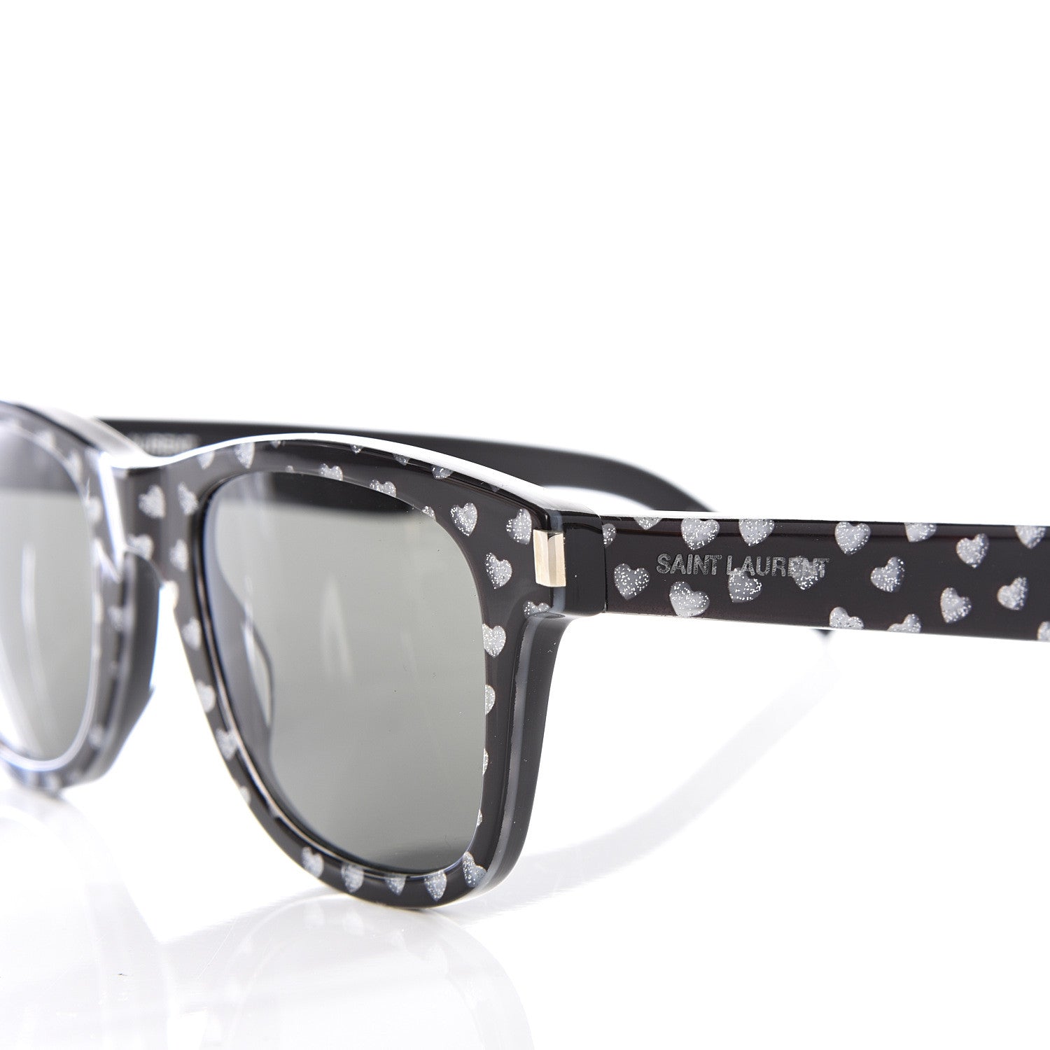 Saint Laurent Square Heart Sunglasses SL51 Black 7 of 8
