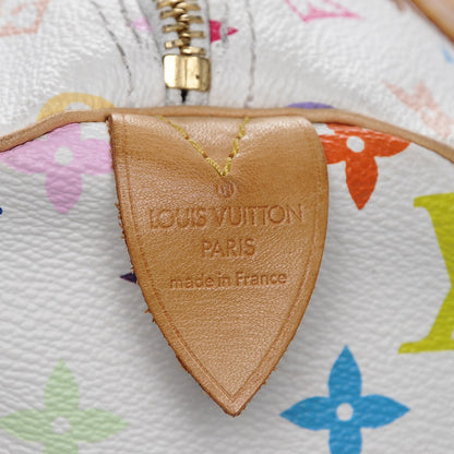 Louis Vuitton Monogram Multicolor Speedy 30 White 6 of 9