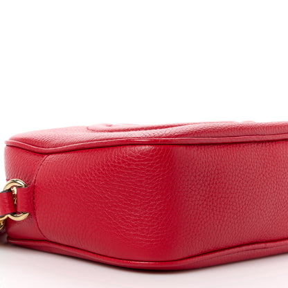 Gucci Pebbled Calfskin Small Soho Disco Bag Tabasco Red 10 of 12