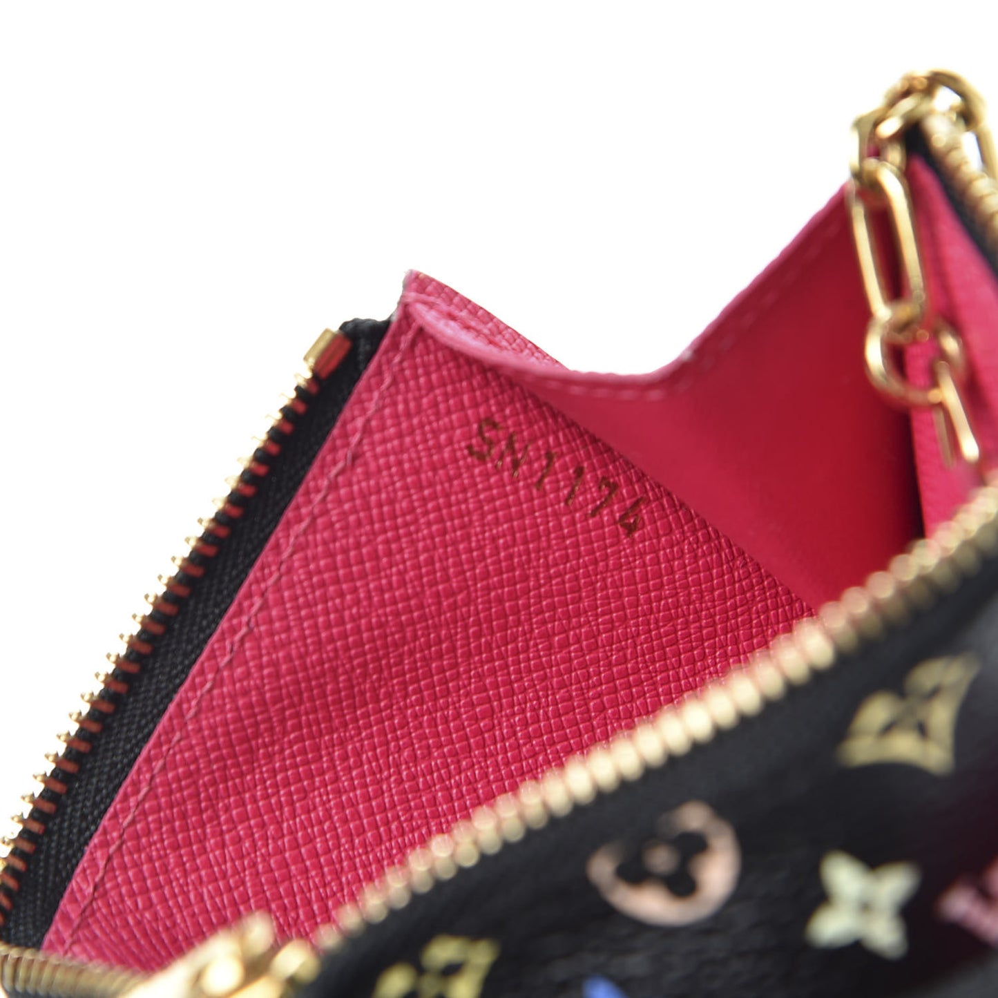 Monogram Multicolor Key Pouch Black Grenade