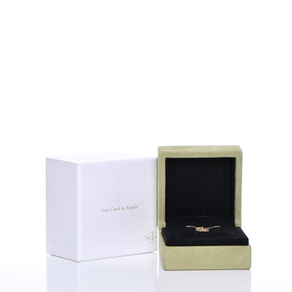 Van Cleef & Arpels 18K Yellow Gold Mother of Pearl Sweet Alhambra Butterfly Pendant Necklace 8 of 8