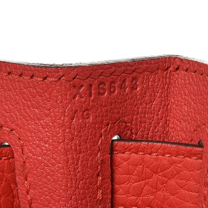 Hermes Taurillon Clemence Kelly Retourne 28 Rouge Tomate 7 of 37