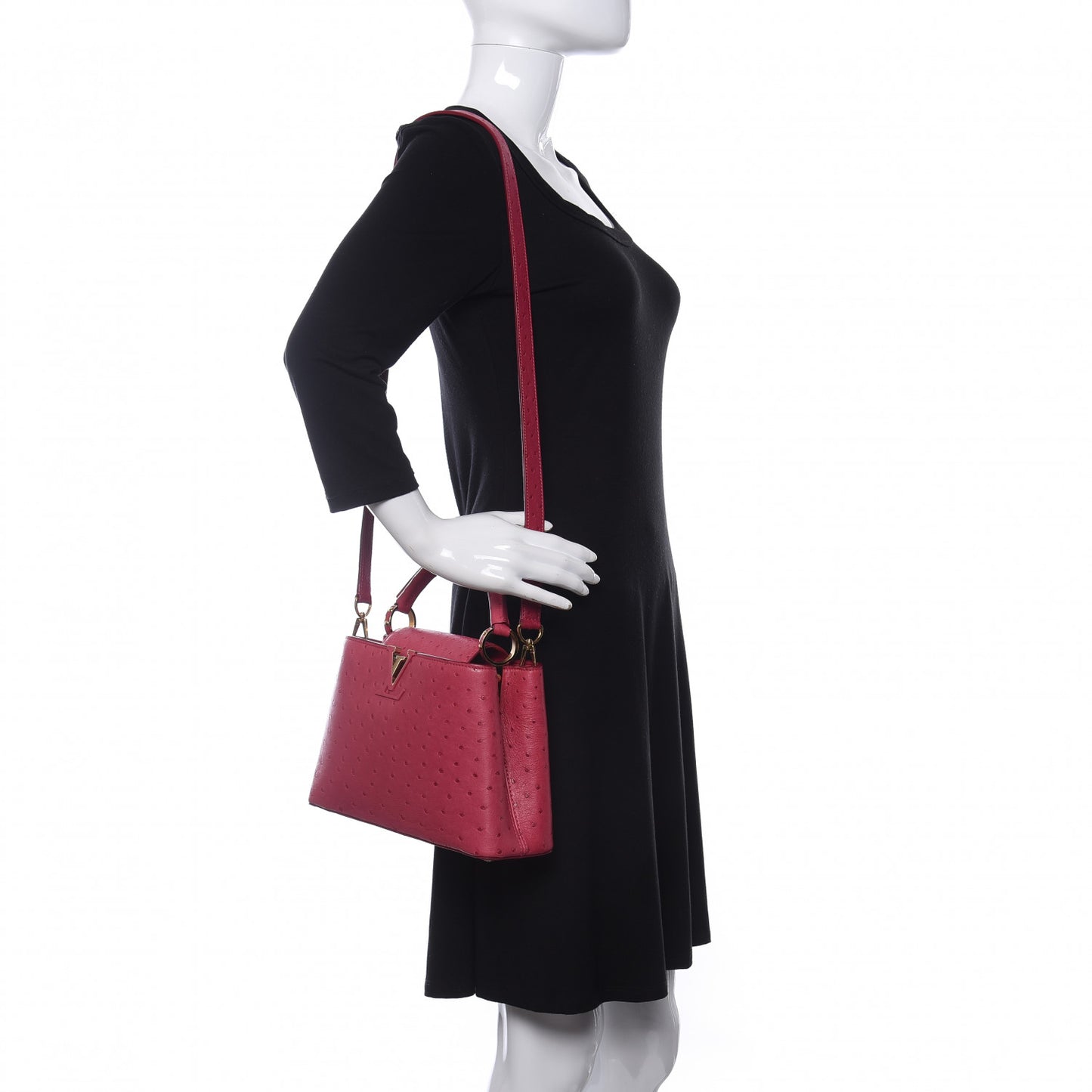 Ostrich Capucines BB Berry