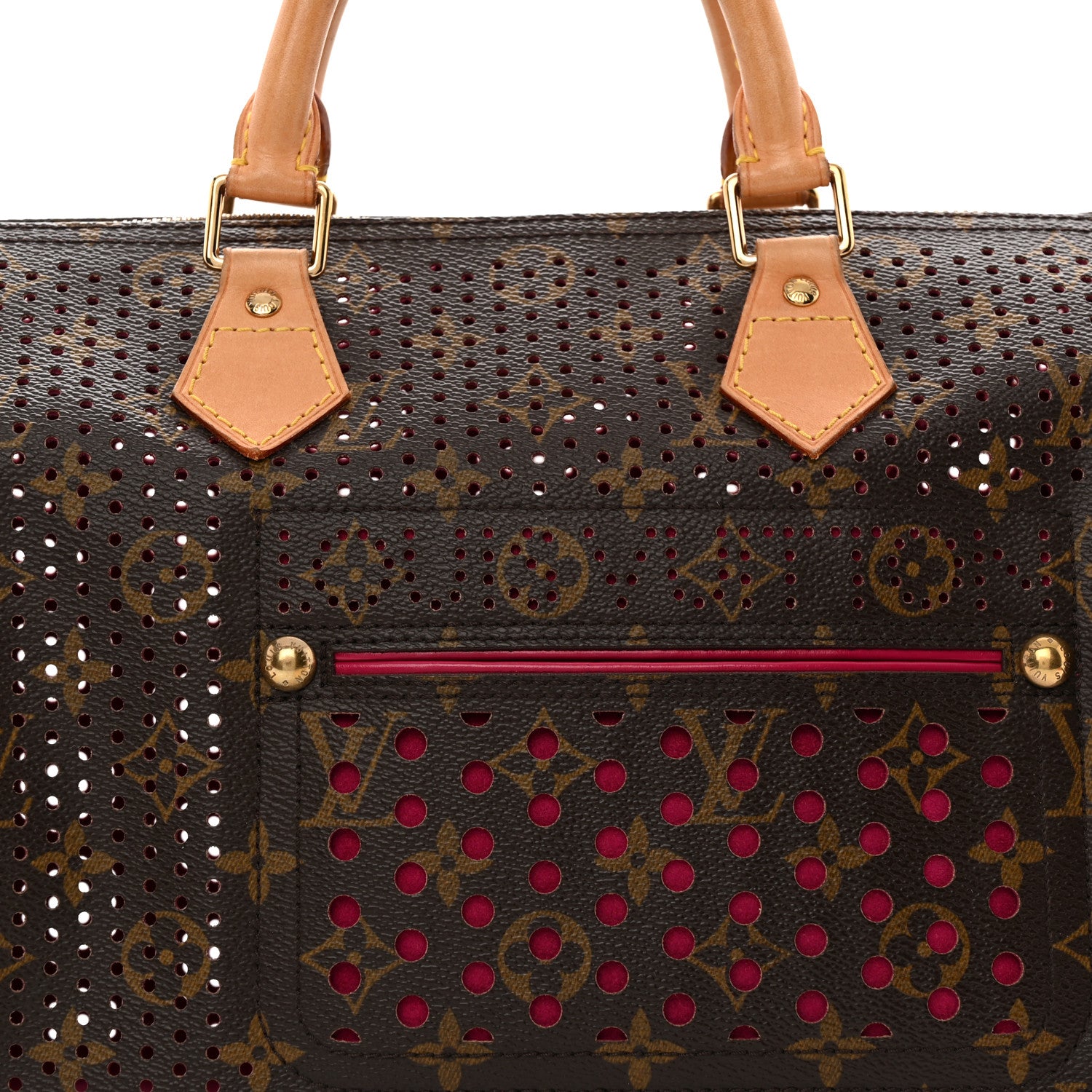 Louis Vuitton Monogram Perforated Speedy 30 Fuchsia 1906814