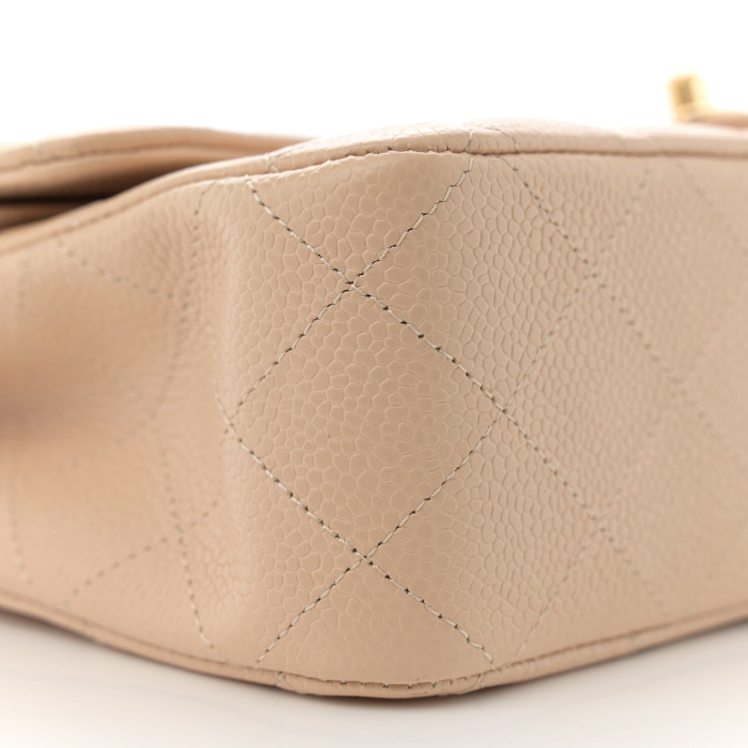 Chanel Caviar Quilted Medium Double Flap Beige 9 of 11