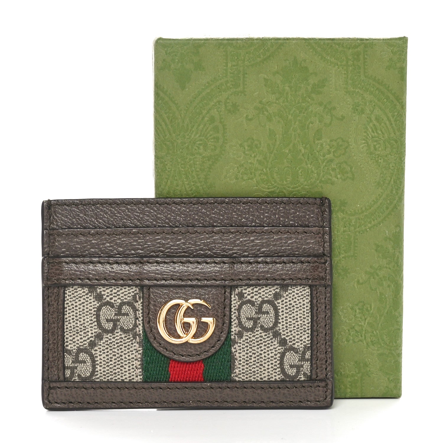 Gucci GG Supreme Monogram Ophidia Card Holder Brown 8 of 8
