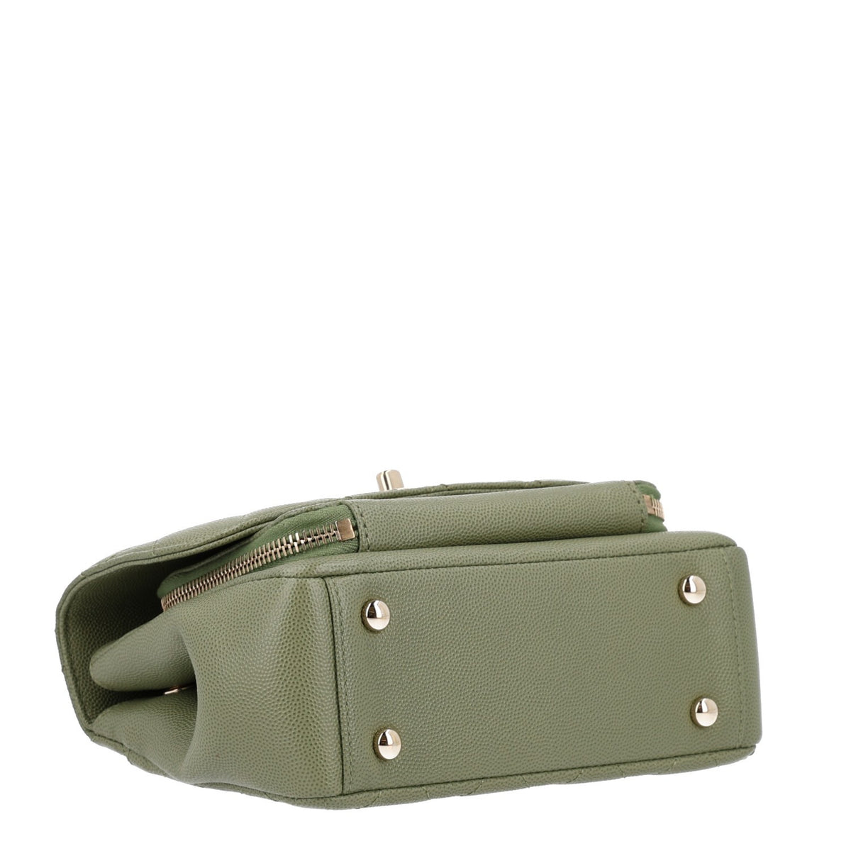 Chanel Caviar Quilted Small Business Affinity Flap Green 5 of 11
