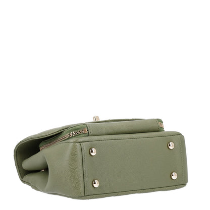 Chanel Caviar Quilted Small Business Affinity Flap Green 5 of 11