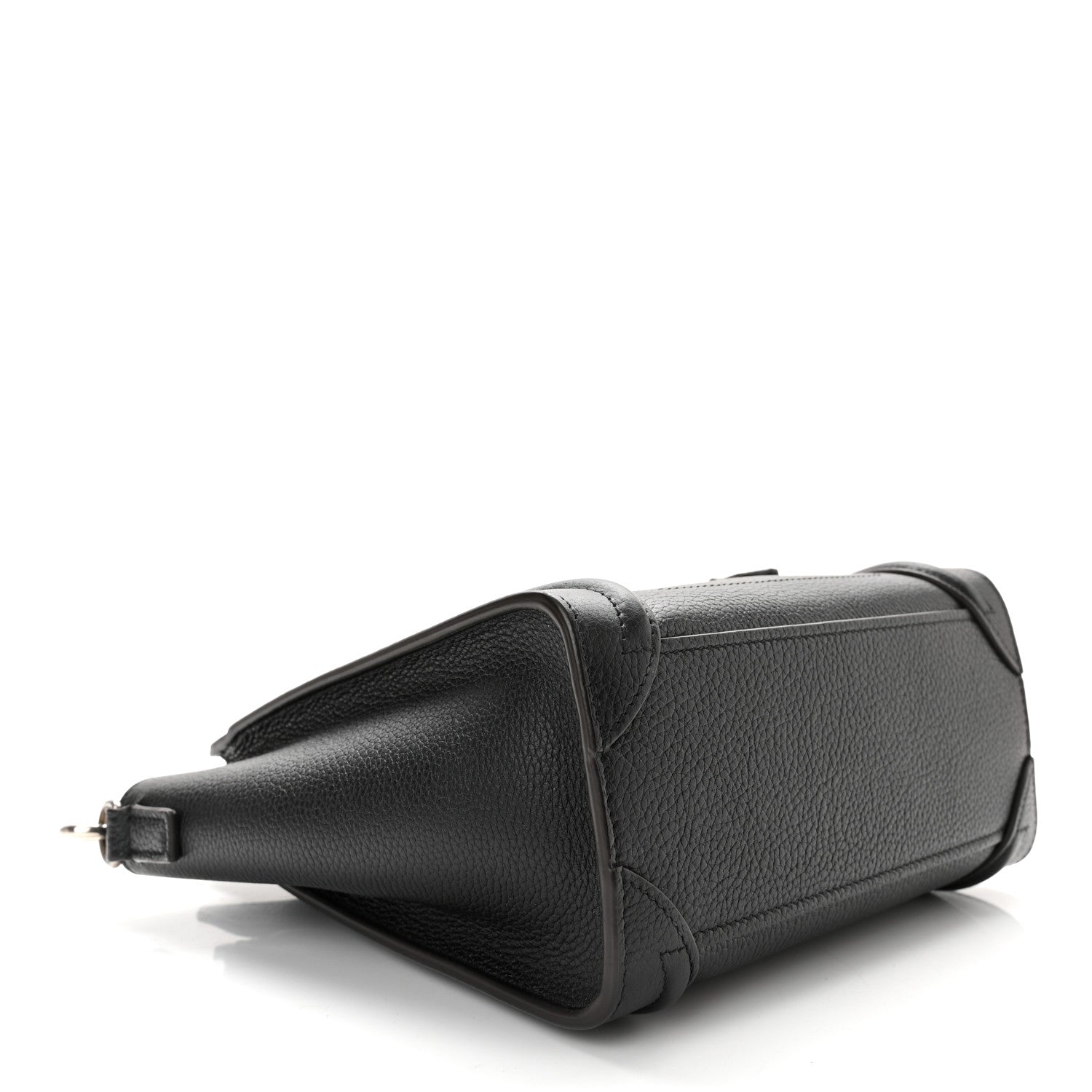 Celine Drummed Calfskin Nano Luggage Black 4 of 9