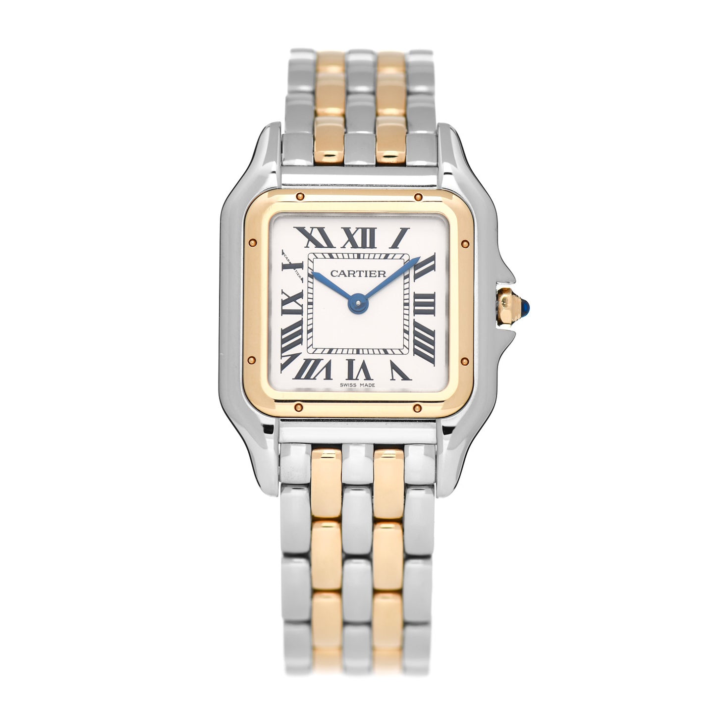 Stainless Steel 18K Yellow Gold 27mm Panthere Quartz Watch