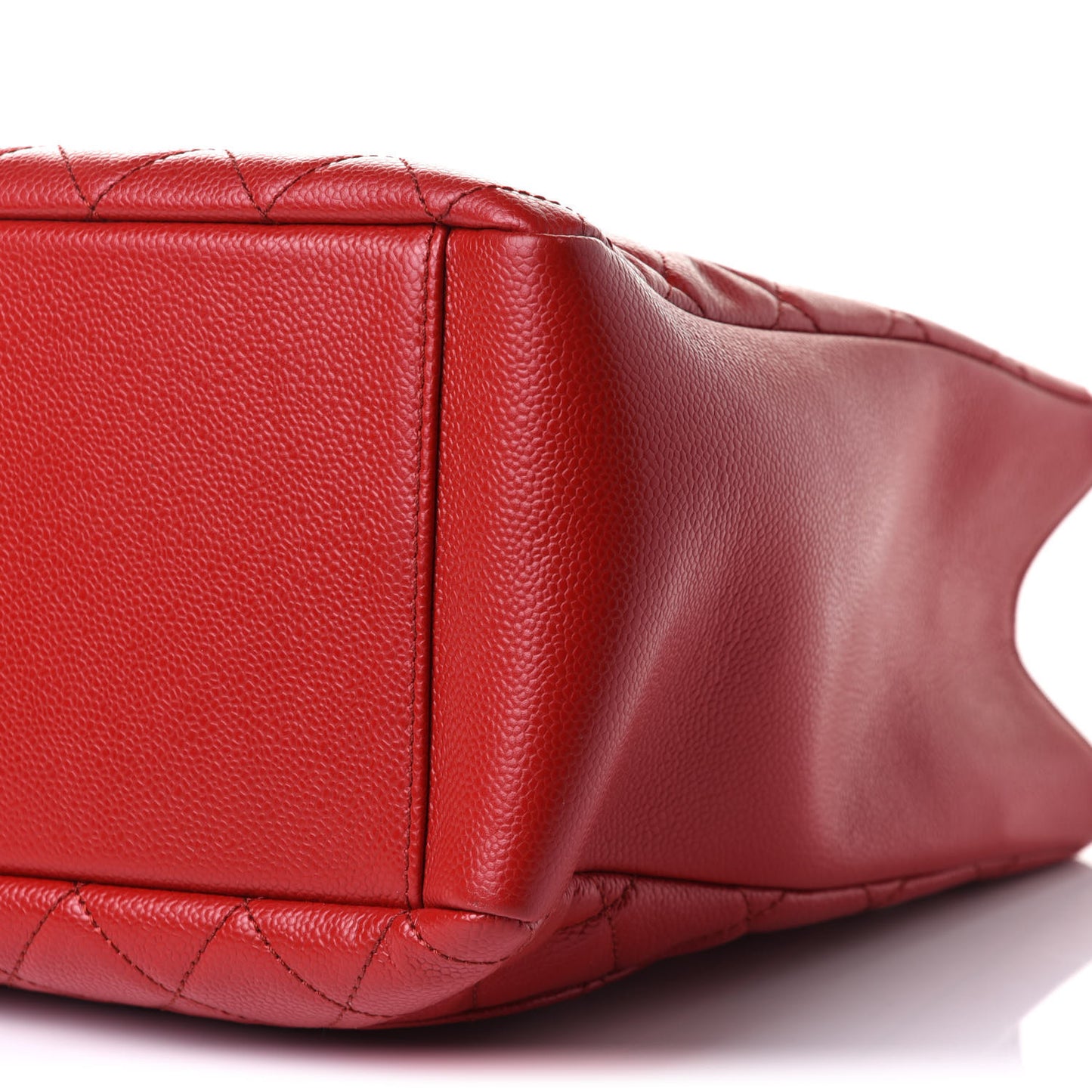 Caviar Quilted Grand Shopping Tote GST Red