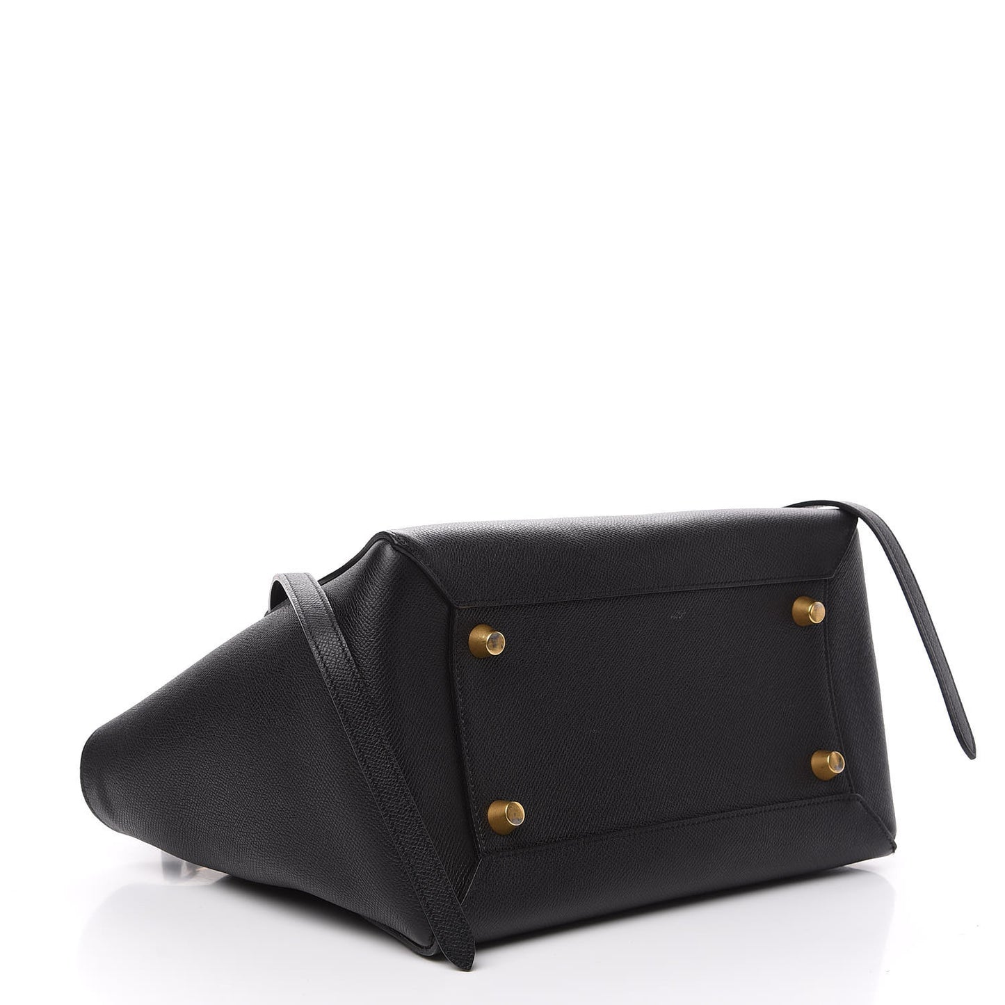Grained Calfskin Mini Belt Bag Black