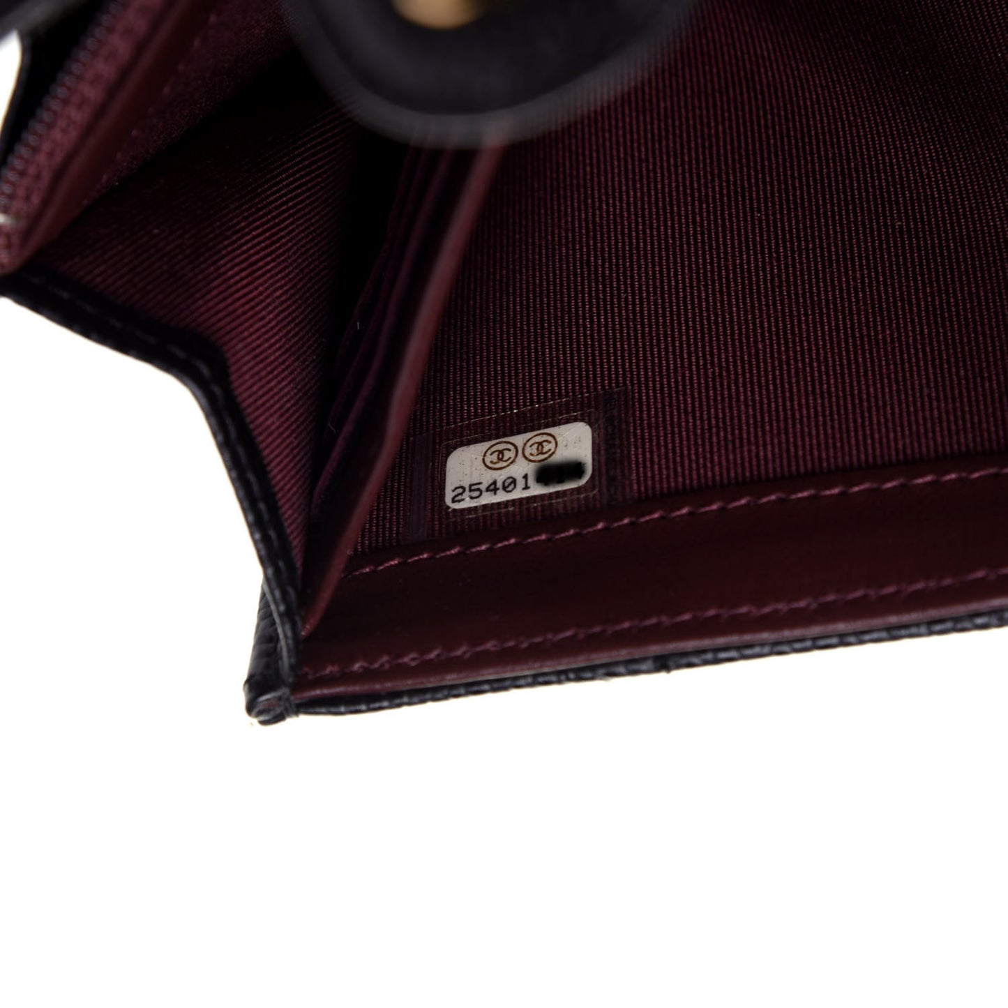 Caviar Quilted Large Gusset Flap Wallet Black