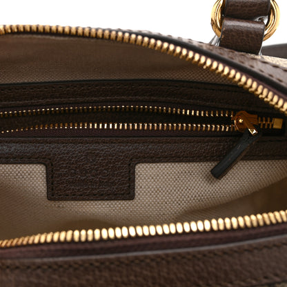 Gucci GG Supreme Monogram Web Small Ophidia Top Handle Bag Beige Ebony 6 of 11